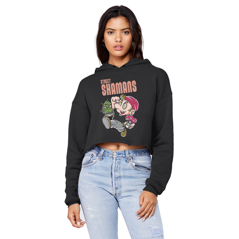 Super Mushio Cropped Top Hoodie